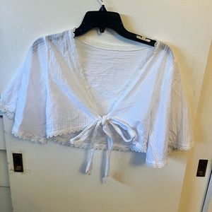 Shein Crop Top Wrap Top Cover